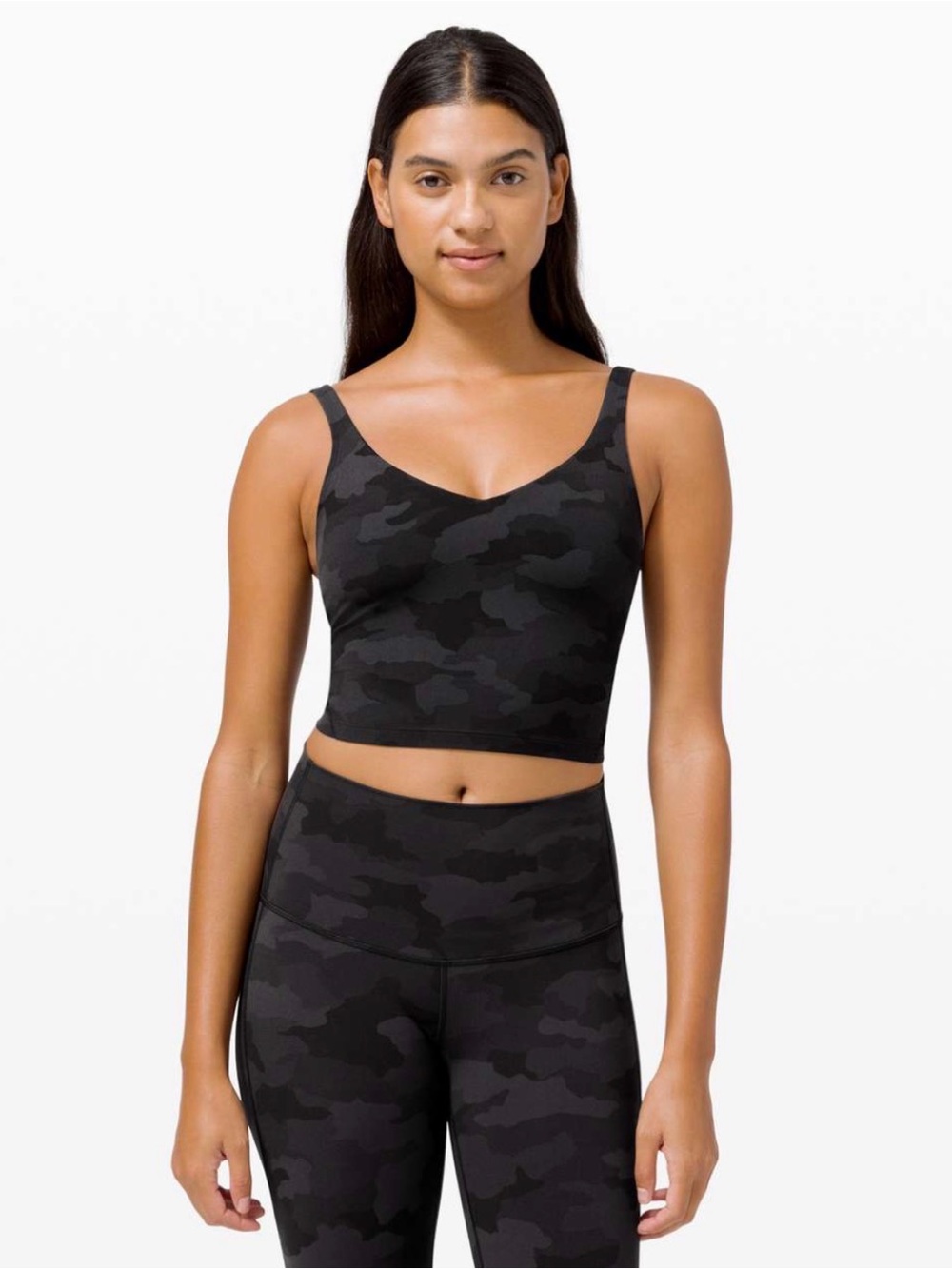 Lululemon Align Tank Top Nulu Material in Heritage 365 Camo Deep Coal Multi